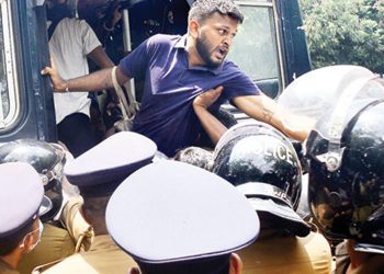 Protestors arrested