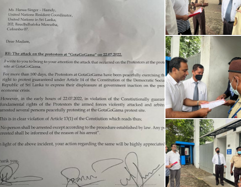 SJB complain to UN office in Colombo