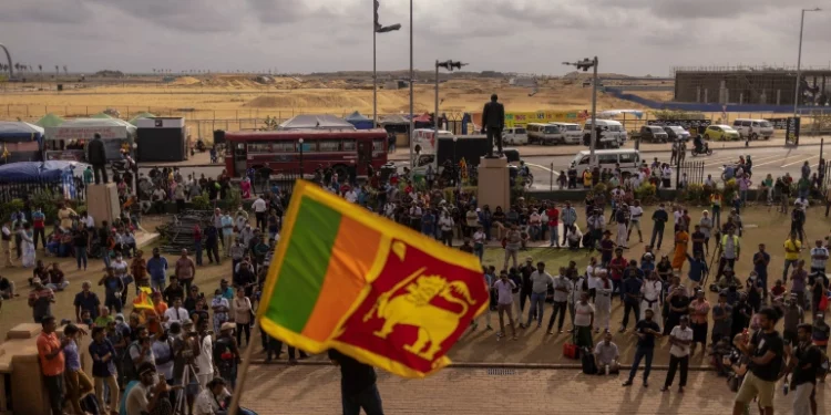 ‘He’s not our president’: Protesters reject new Sri Lankan leader