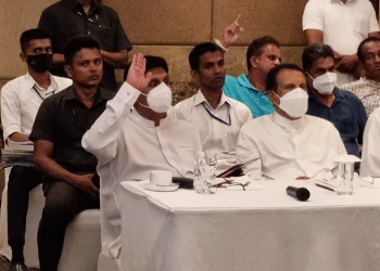 Sarvapakshika Aragalakaruwo has presented a four-point proposal.