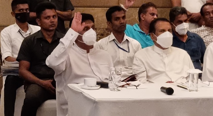 Sarvapakshika Aragalakaruwo has presented a four-point proposal.