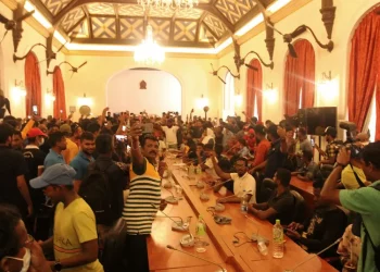 Photos show how protesters occupying the luxurious residences of Sri Lanka’s president and PM have made themselves at home