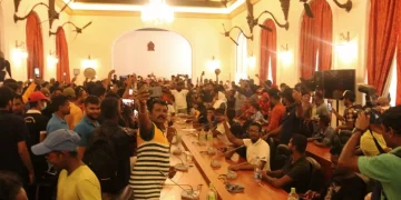 Photos show how protesters occupying the luxurious residences of Sri Lanka’s president and PM have made themselves at home