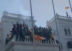 Protestors enter Prime Minister’s Office in Colombo