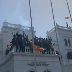 Protestors enter Prime Minister’s Office in Colombo