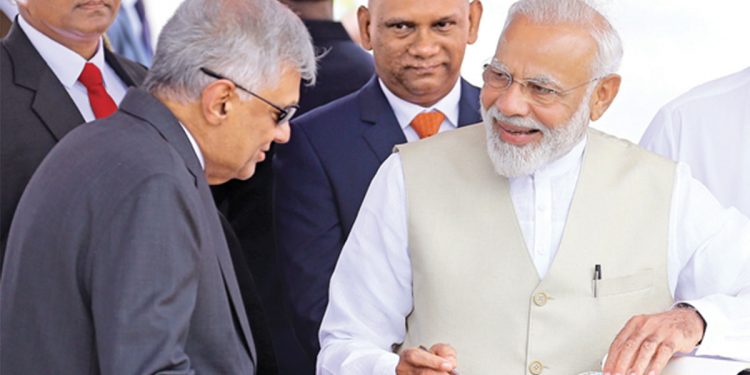 Modi sends greetings to Ranil! Says he is ready to help the people of Sri Lanka!