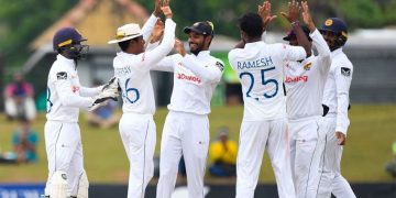 Sri Lanka beat Pakistan by 246 runs.