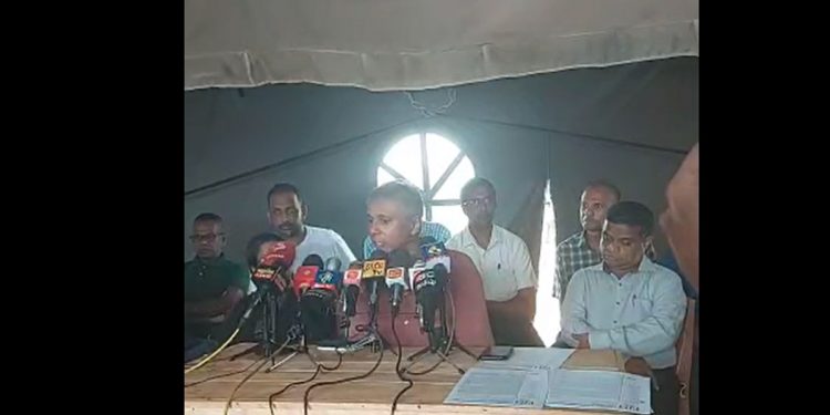 University professors come to Gotagogama! Despite it was asked to vacate today at 5 pm! A press conference was held ! (VIDEO)