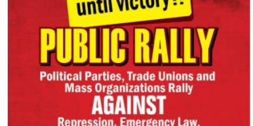 Rally in Nugegoda tomorrow at 3 pm against repression, emergency law, terror, kidnapping! Parades start at 1 from 5 locations! (VIDEO)