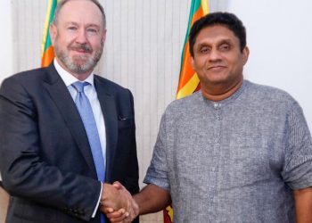 A UN representative arrives in Sri Lanka. The first person he meets is Sajith!