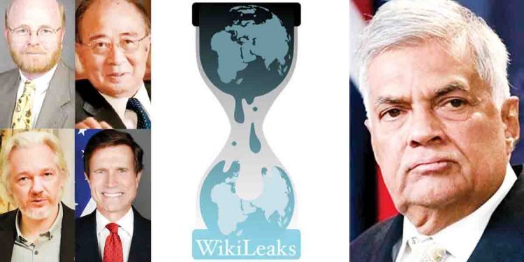 With Ranil’s arrival Wikileaks exposes a international secret !