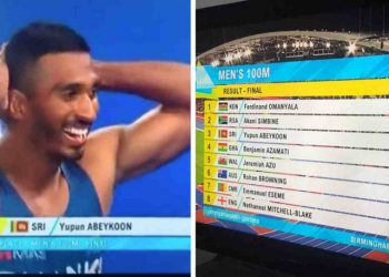 Yupun wins bronze at 100 meters in CW Games 2022
