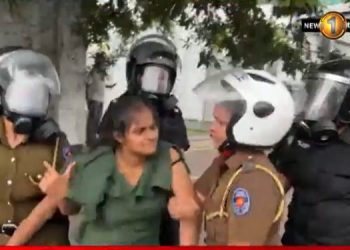 Police arrested two hapless persons : a girl and a both legs amputated soldier!