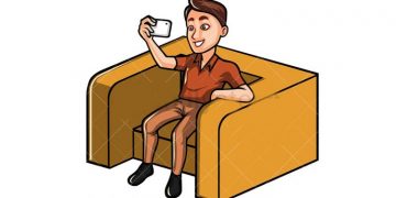 The court remands a young man sitting on the chair of president and taking photos !