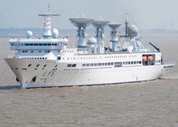 Yuan Wang 5 mapping Indian Ocean after leaving Sri Lanka