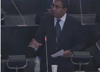 Dr. Harsha presents economic plan:  appeals to leaders