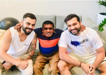 Virat Kohli, Rohit Sharma meet Sri Lankan fan