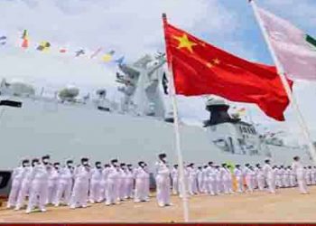 Chinese warship Timur, docks in Colombo port today