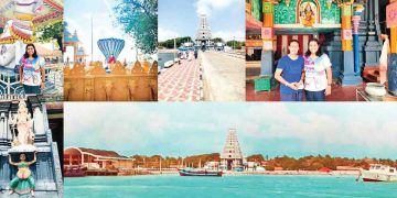 Island tour in the north , Nainathiv on the boat bus… Punakudathiv remembering the dead…