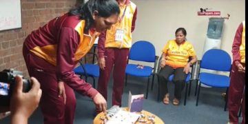 Tharjini Sivalingam most caped Sri Lankan player