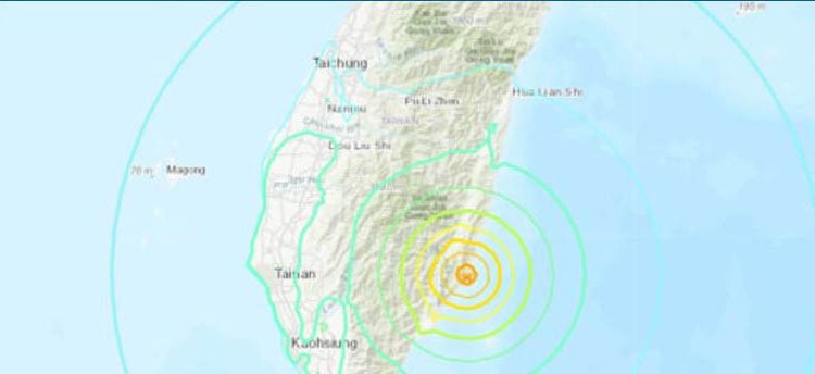Strong earthquake strikes southeast Taiwan, prompting a tsunami warning.