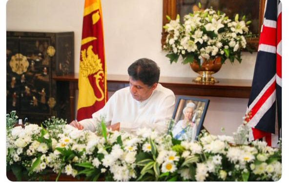 Opposition Leader MP Sajith Premadasa expressed his condolences over the demise of HM Queen Elizabeth II