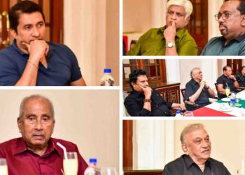 The Minister of Sports meets his predecessors: Namal absent