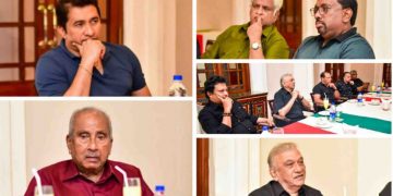 The Minister of Sports meets his predecessors: Namal absent