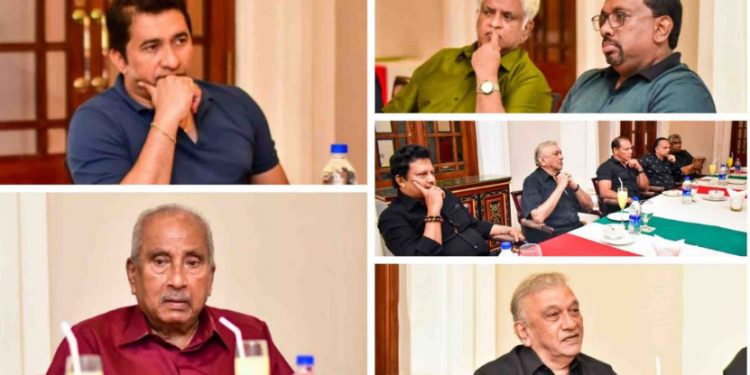 The Minister of Sports meets his predecessors: Namal absent