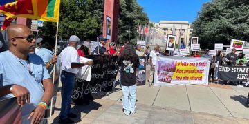 Sri Lankans protest against the Terrorism Act in Geneva! (VIDEO)