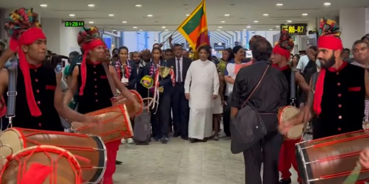 Who won the netball cup? The minister or the players ? See how the minister walk in front.!