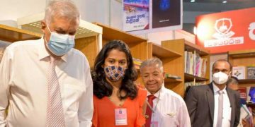 President at the International Book Fair in Colombo