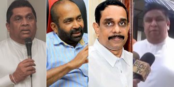 State Ministers swear!  4 SLFP MPs among them! (LIVE VIDEO)
