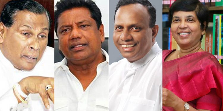 Sudarshanee -Jayaratne-John-Welgama, to be appointed as state ministers for voting for the budget.
