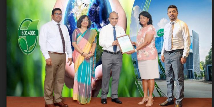 Astron Limited Receives Environmental Sustainability Award