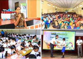 HNB FINANCE celebrates Children’s Day at KilinochchiCentral Primary School