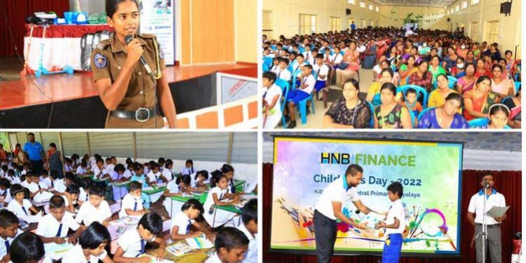 HNB FINANCE celebrates Children’s Day at KilinochchiCentral Primary School