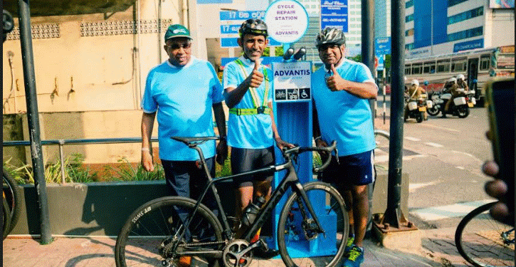 Hayleys Advantis inaugurates Sri Lanka’s first cycling repair station and parade.