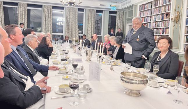 Devaditya’s dinner in a London luxury hotel for Ranil to meet state officials was a flop!