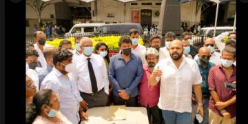 TNA’s anti-PTA petition drive reached Moneragala today..