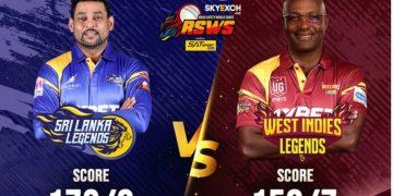 Sri Lanka Legends win by 14 runs; to play final against IND-L