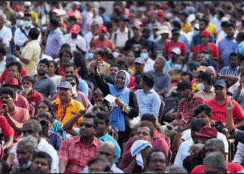 Sri Lankans march against government crackdown on protests