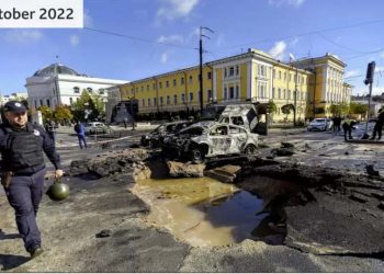 Shock and horror after Russia’s wave of strikes across Ukraine