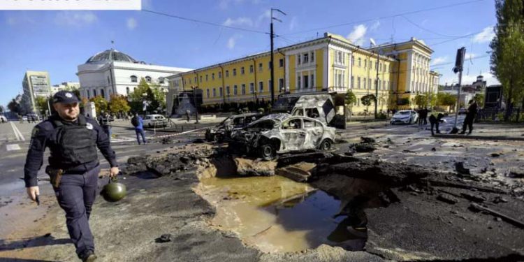 Shock and horror after Russia’s wave of strikes across Ukraine