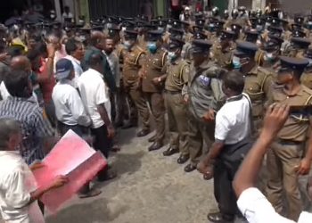 15 protesters detained in Nawalapitiya