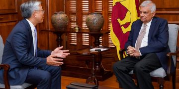 Secretary Lu meets Ranil