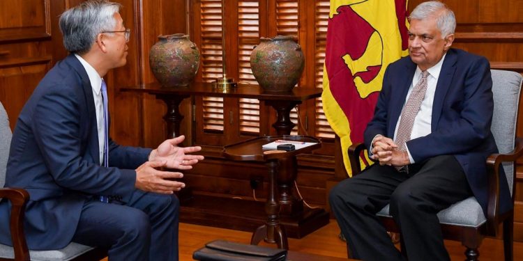 Secretary Lu meets Ranil