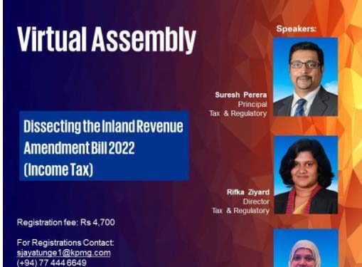 KPMG webinar on the tax bill amendment