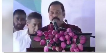 Mahinda’s first address after leaving as Prime Minister; We chastised Ranil earlier, and now he is with us; he has changed!