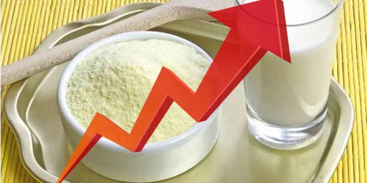 The price of milk powder has been raised by 125! The packet that used to be 850 is now 975!